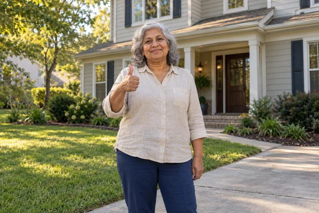 Person giving a thumbs up