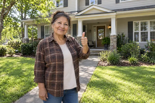 Person giving a thumbs up