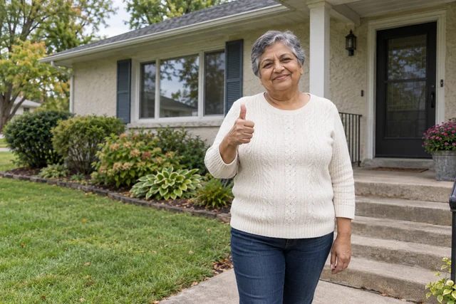 Person giving a thumbs up